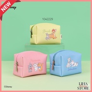 Daiso Korea Disney Coin Wallet 101 Dalmatians Bambi Mary Cat Animal PU Coin Purse Small Storage Bag 