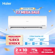 [FREE SHIPPING] Haier 5 Star Inverter Air Conditioner / ECO Mode/ Fast Cooling/ Smart Clean/Aircond 