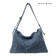SEOULMISAE - Jenna Shoulder Bucket JEANS Daily Bag Women Bag