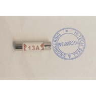 Fuse 13A 250V (25mmx6mm)