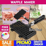 BELGIAN GOHAPPY WAFFLE MAKER - MANUAL WAFFLE CROFFLE CAKE MOLD - DOUBLE WAFFLE - CAKE MOLD