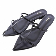 IENA Sandals leather black Direct from Japan Secondhand