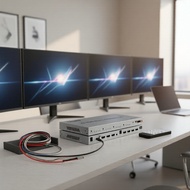 HDMI 4x4 Matrix Switch with Audio Output, 4K 60Hz/30Hz, for PC Laptop  Suis HDMI 4x4 Matrix dengan O