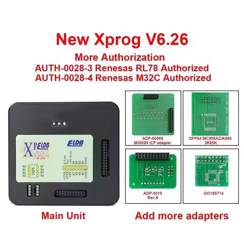 New XProg V6.26 V6.50 ECU Chip Tuning Programmer tool X Prog Box 6.26 6.50 Full Adapters