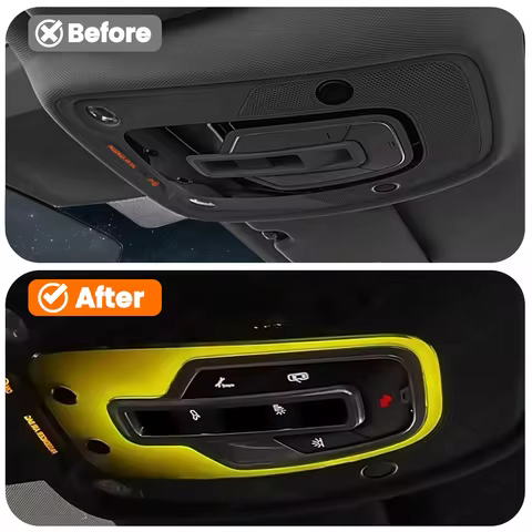 LED 32 color ambient light top reading light Upgrade Refit LED Roof RGB Decorative Lamp For Audi A4 