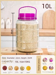 glass rice storage container rice box rice dispenser rice bucket storage 10kg /20kilos food containe