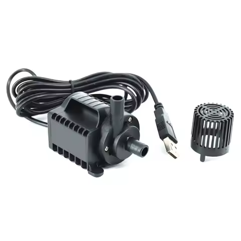 KEKA 5V Submersible Water Pump 0-600L/H Small Fountain Pump 8 Levels Adjustable With 0-7.2Ft Lift US