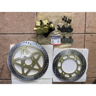 MODENAS GT128 DINAMIK 120 DISC BRAKE PLATE FRONT &amp;REAR caliper pump brake pad disc screw depan belakang piring disc