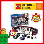 LEGO City 60444 F1 Garage & Mercedes-AMG & Alpine Cars (678 Pieces)