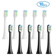 10pcs หัวแปรงสีฟันสำหรับ SOOCAS X3Pro/X3U/X5/V1/V2/X1/X3 duPont Soft Bristle หัวฉีดสูญญากาศปิดผนึกบรรจุ-Gothi2