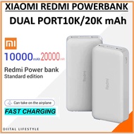 Xiaomi Power Bank Redmi Portable Powerbank 10000mAh|20000mAh Fast Charging