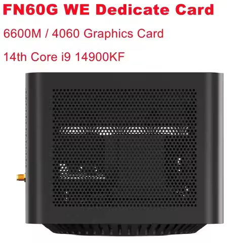 FEVM FN60G WE Core I9-14900KF RX 6600M/RTX 4060 Water-cooled Dedicated Card Host DDR5 PCIe4.0 Mini P