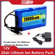 Local delivery Aleaivy 12V 20000mAh 3S2P Portable High-Capacity Lithium-Ion Battery Pack