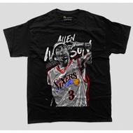 NBA - Allen Iverson 4 T-Shirt - Shirt - T-Shirt - Basketball Shirt - Cotton COmbed 24s