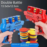 Cross-border Supply Flying Saucer Gun Eva Soft Pop Gun Parent-child Interaction Children's Toy Wholesale Plastic Material