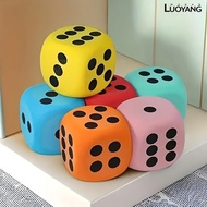 LUO 6/8CM Giant EVA Foam Dice Rounded Corner Six-Sided Large Dice Gaming Dice Toy Board Game Prop Ga
