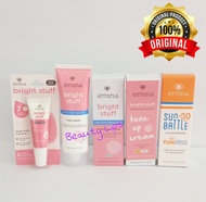 Emina 1 Paket Full Lengkap Skincare 1 Paket BPOM Emina Bright Stuff 5 pcs Glowing ( SERUM 8 ML + SUN