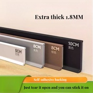 pvc arc-shaped thickened skirting board, no need for drilling, self-adhesive arc-shaped waterproof n