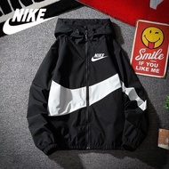 【NIKE JACKET】✔ Permier Quality Jacket Men's track and field suit super large clothing jaket lelaki j