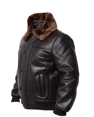 Men A1 Leather Bomber Jacket | Aviator Men's Shearling Coat | Sheepskin Coats for Men | Leather and 