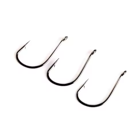 7-10PCS High Carbon Steel Fishing Hook TANAGO 1#-12# Barbed Single Fishhooks With Eye Carp Fishing A