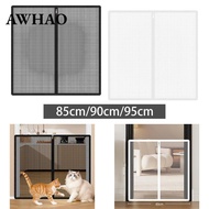 [AWHAO] Retractable Baby Gate Prevent Crawling through Cat Gate Pet Fence Cat Dog Barrier for Hallwa
