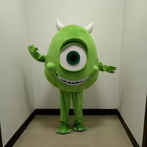 CyCosplay Monsters University Mike Wazowski Cartoon character Mascot Advertising Costume Fancy Dress