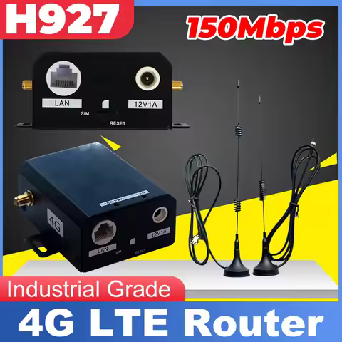 H927 WiFi Router Industrial Grade 4G LTE SIM Card Router 150Mbps with External Antenna Support 16 Wi