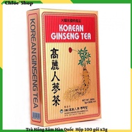 [Hôp 100 gói] Trà sâm hàn quốc Korean Ginseng tea date mới