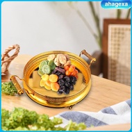 [Ahagexa] Fruit Plate Snack Tray Serving Platter Dessert Plate for Event Countertop Wedding Hotel