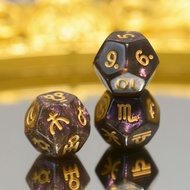 埃尔德拉星系游戏子 行星宫位星座子子色子桌游配件0611 Eldra Galaxy Game Dice, Planet Position Constellation Dice, Board Game 