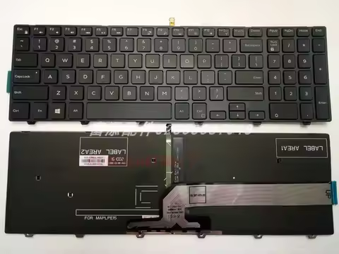 New Keyboard For DELL Inspiron 15 3000 5000 0KPP2C SN8234 490.00H07.0L01 SG-63510-XUA 0JYP58 MP-13N7