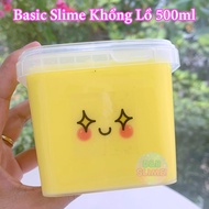 Slime Basic Khổng Lồ 500ml Kèm Hình Dán Biểu Cảm - Đồ Chơi Chất Nhờn Ma Qúai Sỉ và Lẻ