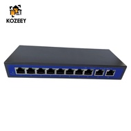 [KOZEEY] 9 Port 10/100 Mbps 8 POE Port & 2 Uplink Power Over Ethernet Switch Adapter
