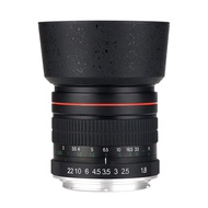 85mm F1.8 Camera Lens for Canon F1.8 Large Aperture Fixed Focus Portrait Macro Pure Manual Focus SLR Camera Lens