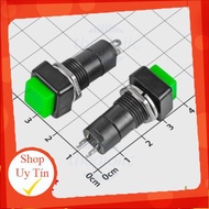 [5 Pieces]- PBS-12B Green 12mm 2-Pin Release Push Button Giang Tech Hub