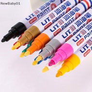 NE  Colorful Permanent Paint Marker Waterproof Markers Tire Tread Rubber Fabric Paint Marker Pens Graffiti Touch Up Paint Pen n