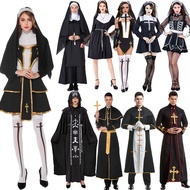 Halloween Medieval Vampire & Witch Cosplay Costume for Adults