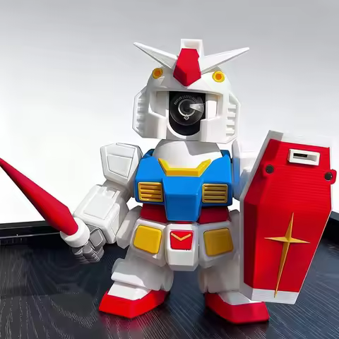 Cute 3D Printed Robot Cover for Security Cameras Compatible For Xiaomi C700 Kawaii Home Decoration