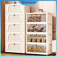 L42-55cm (3-6 Layers) Storage Box Multipurpose Stackable Foldable Storage Cabinet With Wheels Clothe