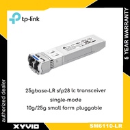 TP-LINK SM6110-LR Single-mode Omada 25GBase-LR SFP28 LC Transceiver Single-mode SFP+/SFP28 LC Transc