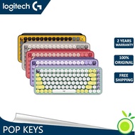 Logitech Pop Keys Wireless Mechanical Emoji Keyboard 85 Key, Mute, High-Precision Optical Mouse Tracking