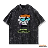 T-shirt Cartoon Dexter Laboratory Washed | Oversized 90s Anime T-Shirt
