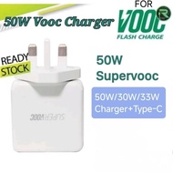 Super Vooc 80W 65W 33W 30W 20W Charger For Oppo Realme OnePlus Type-C Micro USB Cable