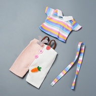 30cm doll 30cm doll 6 Points bjd Baby Clothes 30cm Doll Dress Up Clothes Lolita Preppy Skirt Doll De