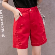 miss Summer New Women's Shorts Five-Point Pants Jeans Loose Wide-Leg 5-Point Korean Version Versatil