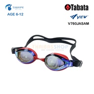(ของแท้ 100%) แว่นตาว่ายน้ำเด็ก รุ่น V760JASAMSKRY เหมาะสำหรับเด็กอายุ 6-12 ปี สำหรับแข่งขัน