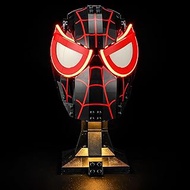 BRIKSMAX Light for Lego Miles Morales' Mask 76329 - Compatible with Marvel Building Blocks Model - W