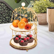 [qhddfyt] 2 Tier Cake Stand Cake Stand Candy Display Plate Photo Props Snack Tray