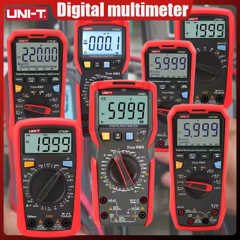 UNI-T Multimeter Digital UT89XD UT89XE UT61E+ UT61D+ UT61B+ UT33C+ UT33D+ UT60S UT60BT AC DC Ammeter
